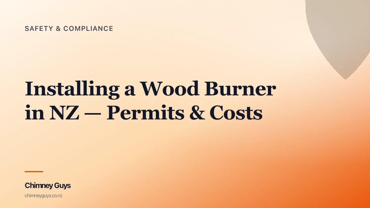 Installing a Wood Burner in NZ — Permits, Costs, Timeline — Infographic