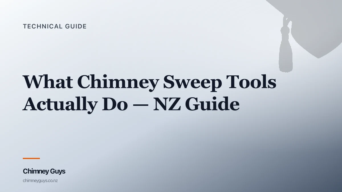 What Chimney Sweep Tools Actually Do — NZ Equipment Guide — Infographic